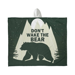 Don't Wake the Bear – Hooded Sherpa Fleece Blanket